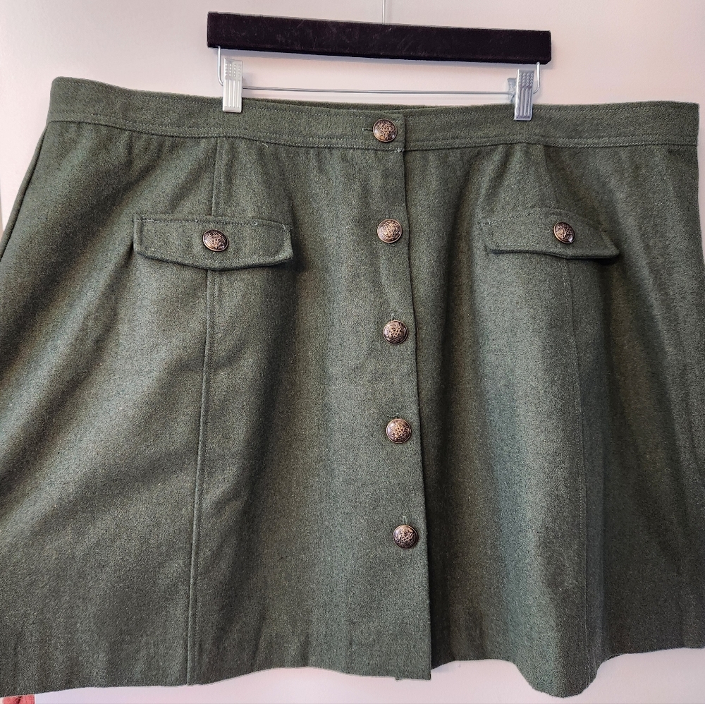 Modcloth Olive Green Mini Skirt